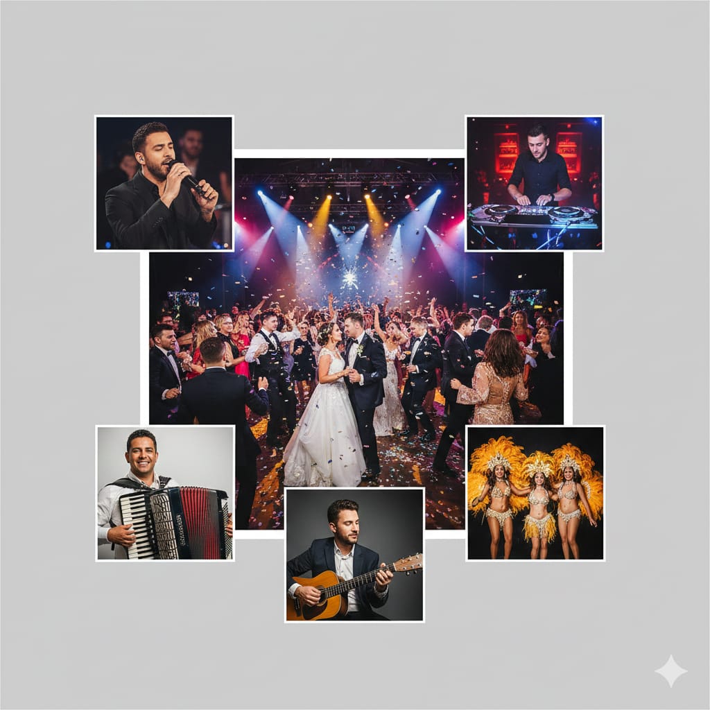 Chanteur, Musicien, Orchestre, Danseurs